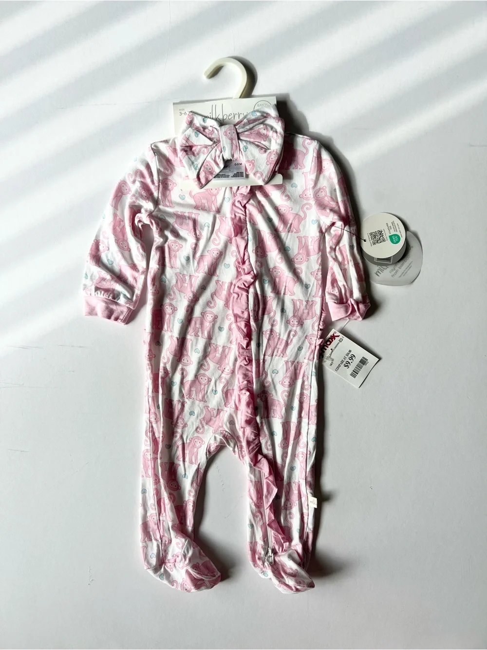 6 Baby Girl Pink Matching Sets size 3-6 months Assorted clothes and accessories